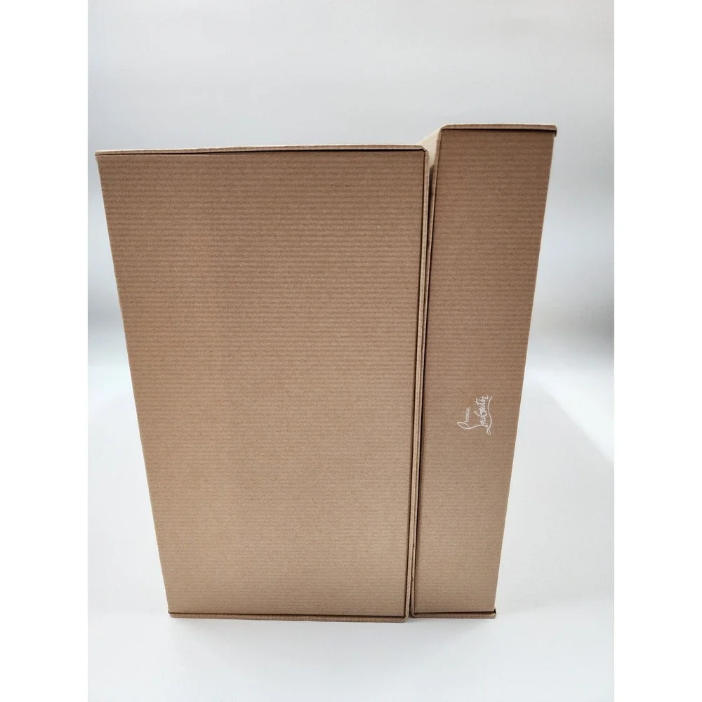 Christian Louboutin Empty Shoe Box Tan Kraft Paper Replacement Luxury Storage
